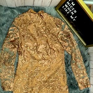 Lace Embroidered Party Dress